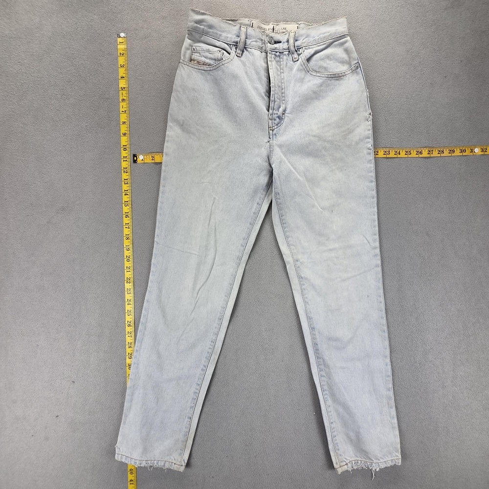 Diesel Jeans Womens 9 Blue Light Wash High Rise‎ Mom Relaxed Tapered Denim